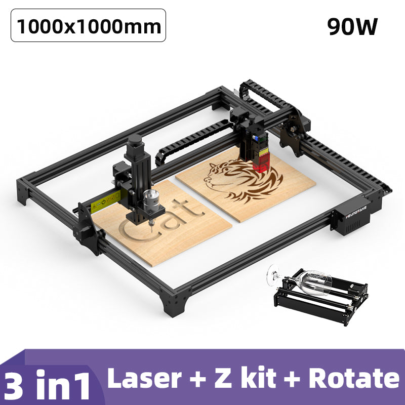 Cnc Laser Engraver Cutter Wood Printer 90W Laser Engraving And Cutting Machine Cnc Router Air Assist Metal Engraver Leather
