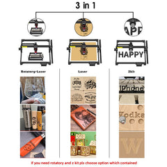 160W Laser Engraving Cutting Machine For Wood Cutter With Air Assist Cnc Laser Engraver Machine For Metal