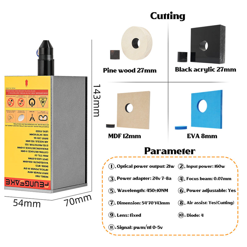 160W Laser Engraving Cutting Machine For Wood Cutter With Air Assist Cnc Laser Engraver Machine For Metal