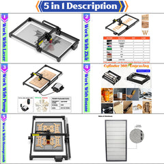 90W Laser Engraving Cutting Machine for Wood Printer Cutter Plywood CNC Laser Engraver and Cutter Large Cnc Router