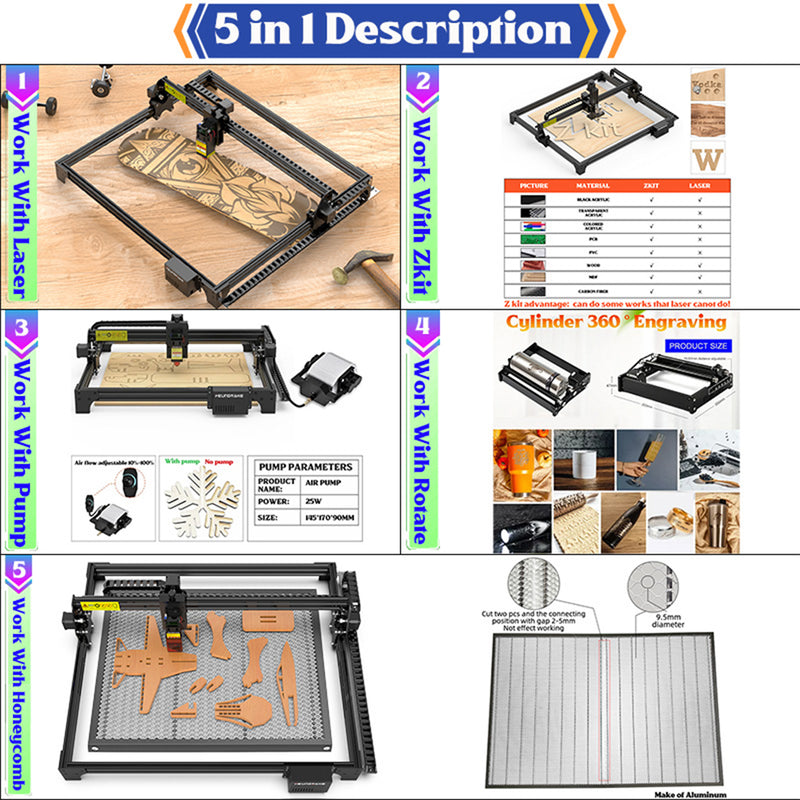 Cnc Laser Engraver Cutter Wood Printer 90W Laser Engraving And Cutting Machine Cnc Router Air Assist Metal Engraver Leather